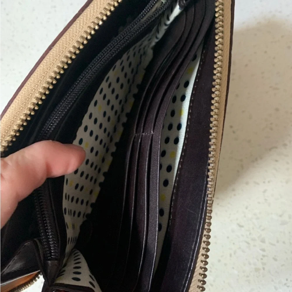 Kate Spade Metro Spade Neda Continental Zip Wallet in Gold